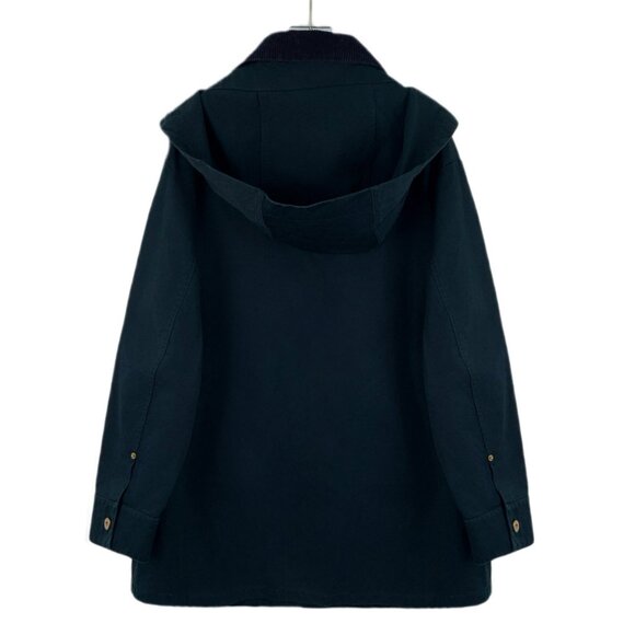 Loewe Dark green cotton hooded single-breasted long-sleeve jacket - Picture 2 of 7